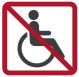 Pictogramme non accessibilité